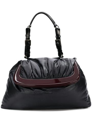 Marni Vintage Foldover Top Bag - Black