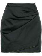 No21 Wrap Front Mini Skirt - Black