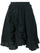 Iro Short Frilled Skirt - Black