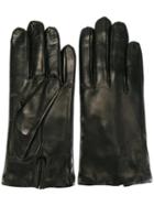 L'autre Chose Classic Gloves, Women's, Size: Large, Black, Calf Suede