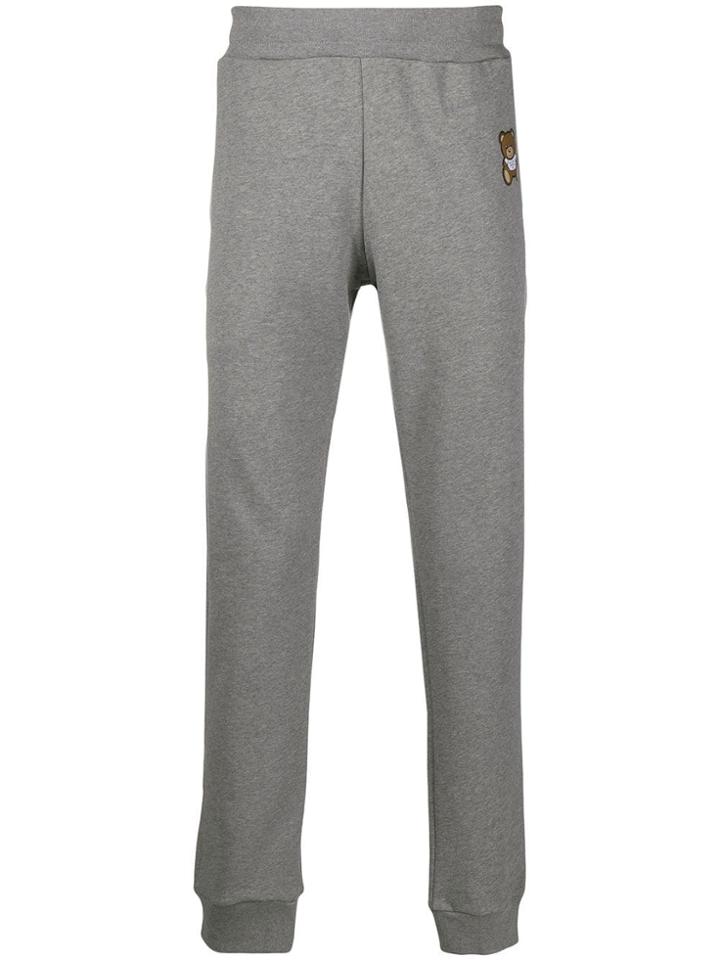 Moschino Teddy Bear Logo Trousers - Grey
