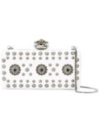 Heart Frame Box Clutch - Women - Leather - One Size, White, Leather, Alexander Mcqueen