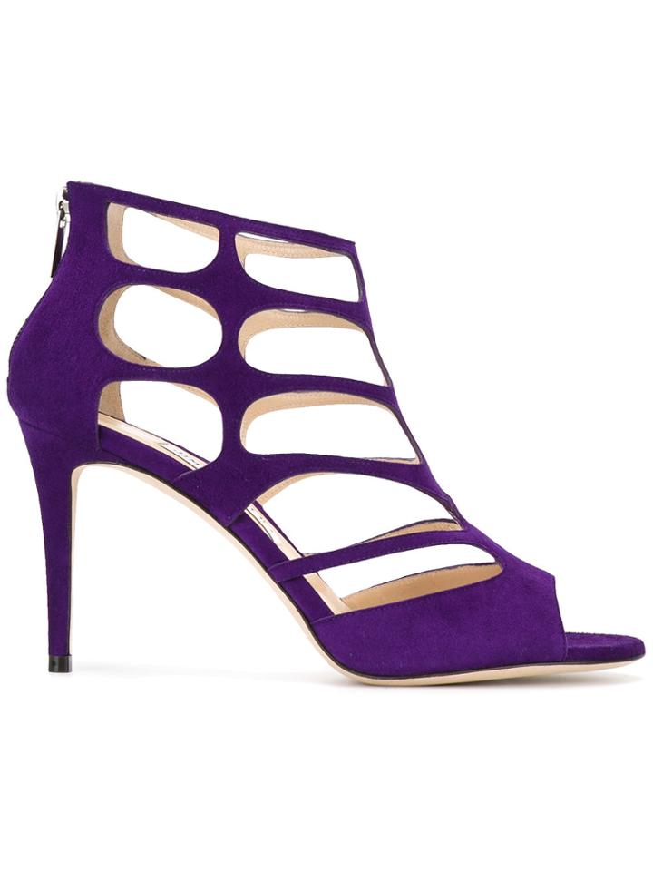 Jimmy Choo 'ren 85' Sandals - Pink & Purple