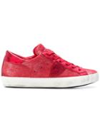 Philippe Model Glitter Sneakers - Red