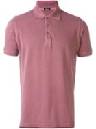 Kiton Classic Polo Shirt, Men's, Size: Xxl, Pink/purple, Cotton