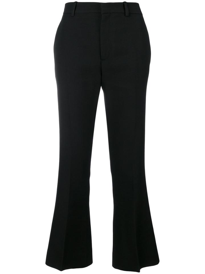 Gucci Flared Cropped Trousers - Black