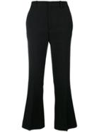 Gucci Flared Cropped Trousers - Black