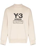 Y-3 Stack Logo Crew Neck Jumper - Neutrals