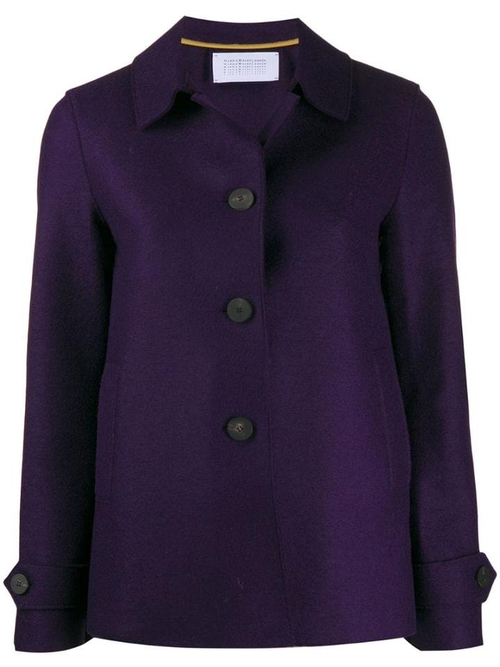Harris Wharf London Single-breasted Coat - Purple