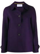Harris Wharf London Single-breasted Coat - Purple