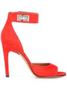Givenchy Shark Lock Sandals - Red