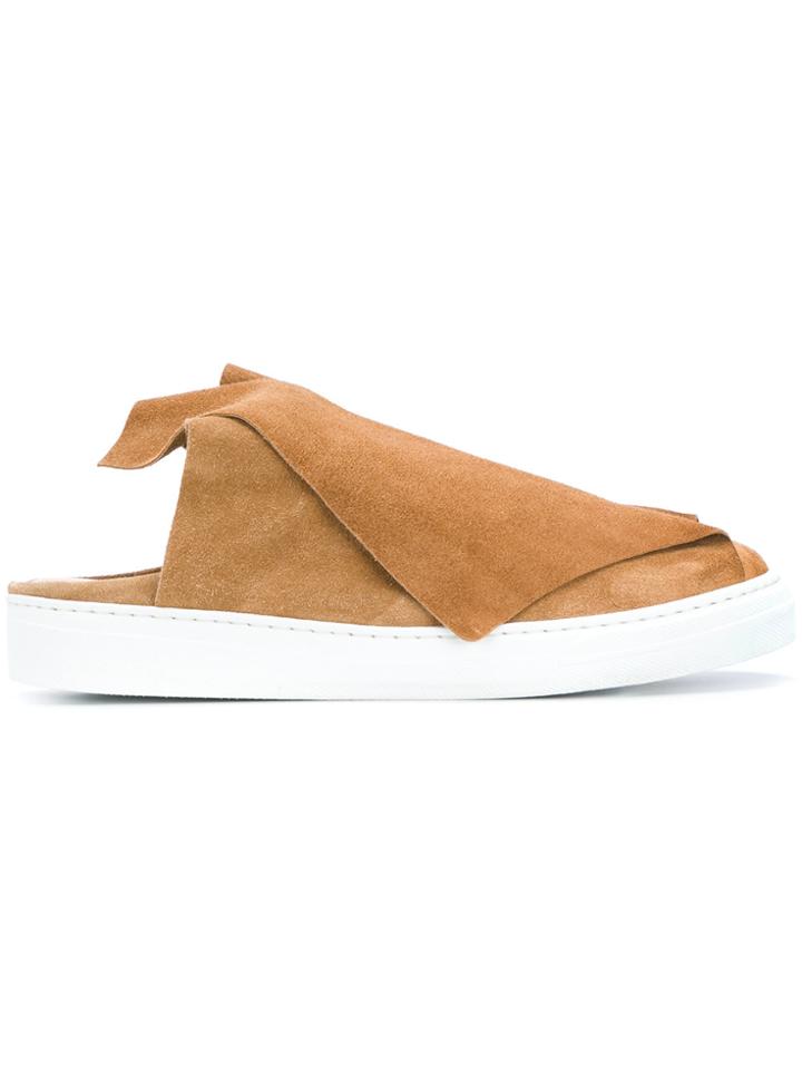 Ports 1961 Foldover Flap Mules - Brown