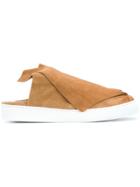 Ports 1961 Foldover Flap Mules - Brown