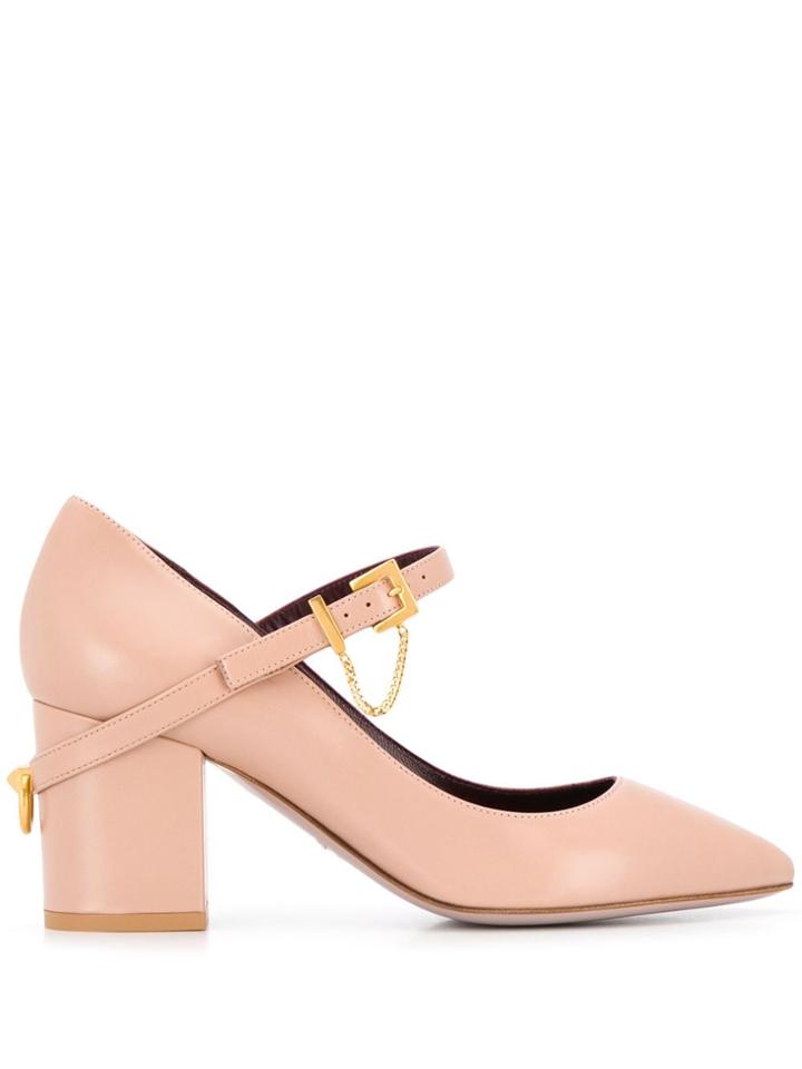 Valentino Valentino Garavani Chain Embellished Pumps - Pink