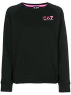 Ea7 Emporio Armani Logo Print Sweatshirt - Black