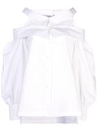 Silvia Tcherassi Aida Cold Shoulder Shirt - White
