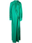 Rosie Assoulin Long Draped Dress - Green