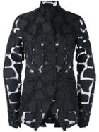 Masnada - Appliqué Sheer Jacket - Women - Cotton/polyester - 42, Black, Cotton/polyester