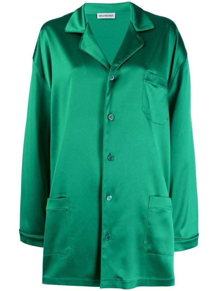 Balenciaga Pyjama Pocket Shirt - Green