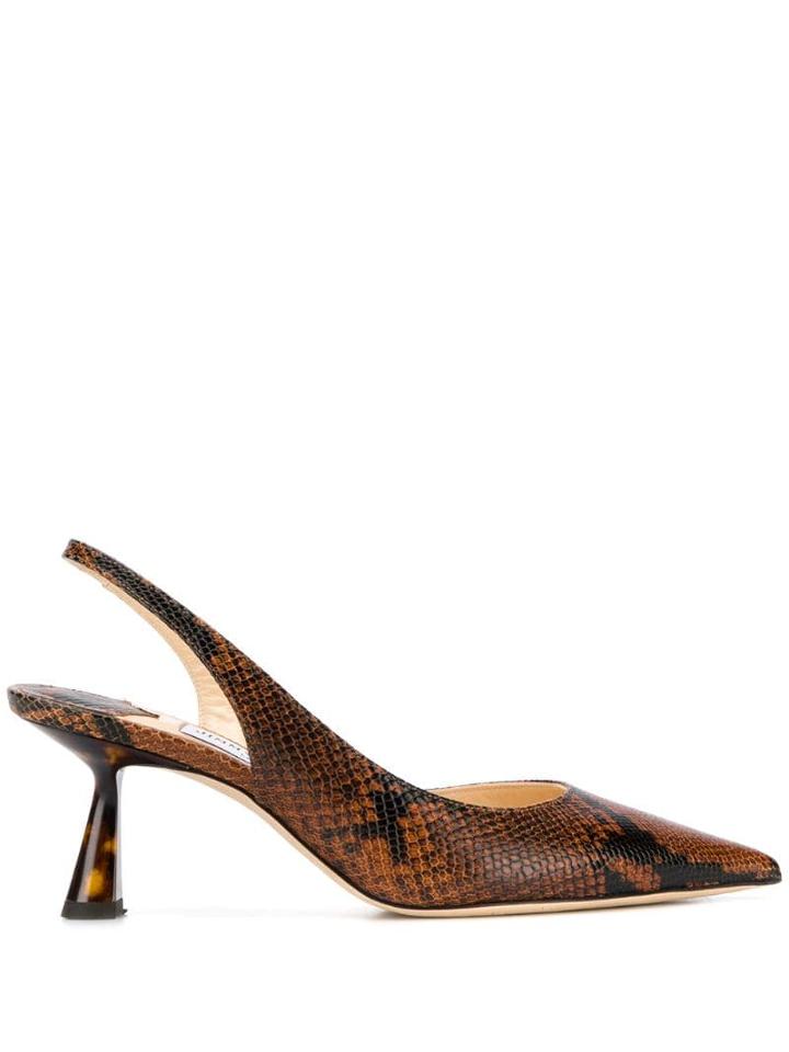 Jimmy Choo Fetto 65 Slingback Pumps - Brown