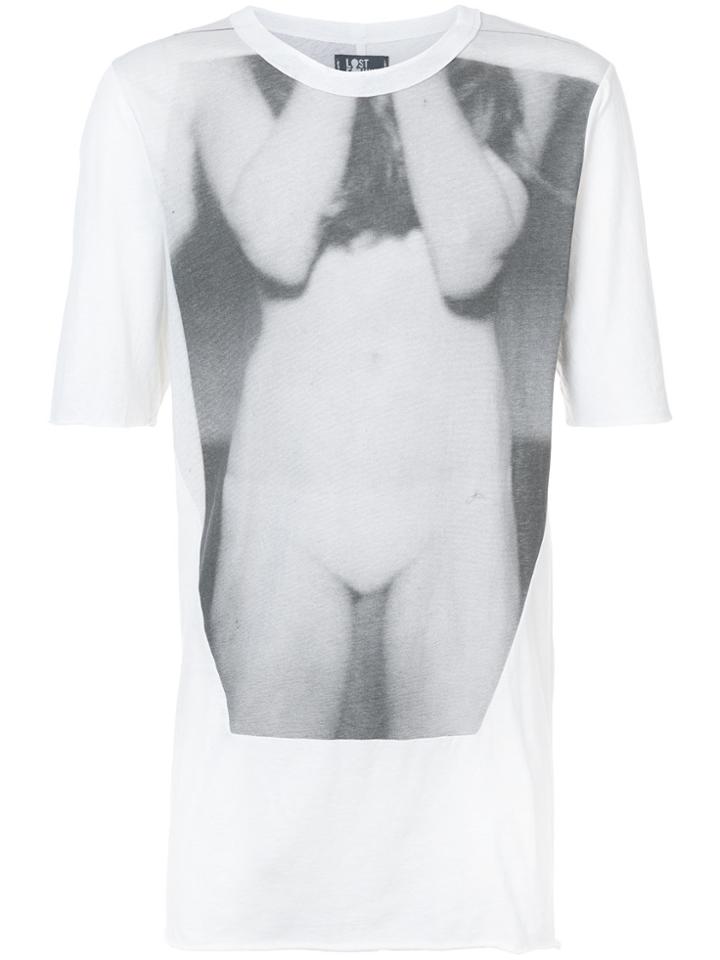 Lost & Found Ria Dunn Front Printed Shortsleeved T-shirt - White