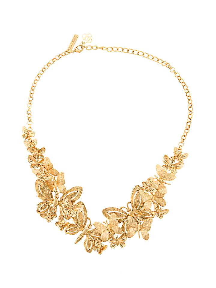 Oscar De La Renta Butterfly Necklace - Metallic