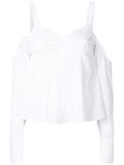 Each X Other Off-the-shoulder Poplin Blouse - White