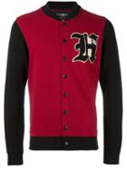 Hydrogen Varsity Style Bomber Jacket, Men's, Size: Small, Red, Cotton