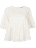 Odeeh Flared Blouse - Nude & Neutrals