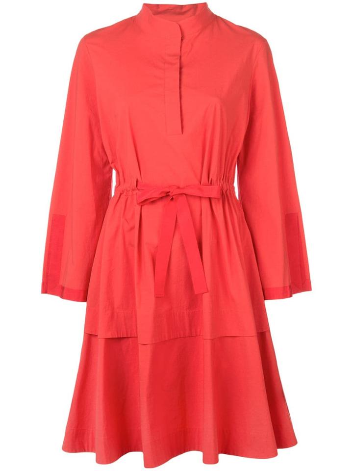 Josie Natori Mandarin Dress - Red
