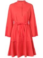 Josie Natori Mandarin Dress - Red