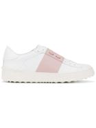 Valentino White Pink Open Sneakers