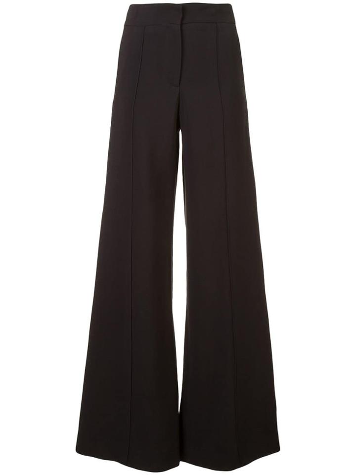 Derek Lam Cady Wide Leg Pintuck Trousers - Neutrals