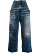 Diesel Widee Wide-leg Jeans - Blue
