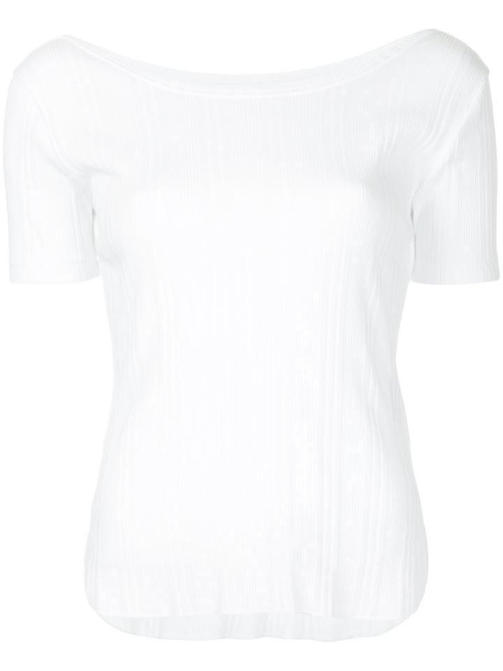 Estnation Scoop Neck T-shirt - White