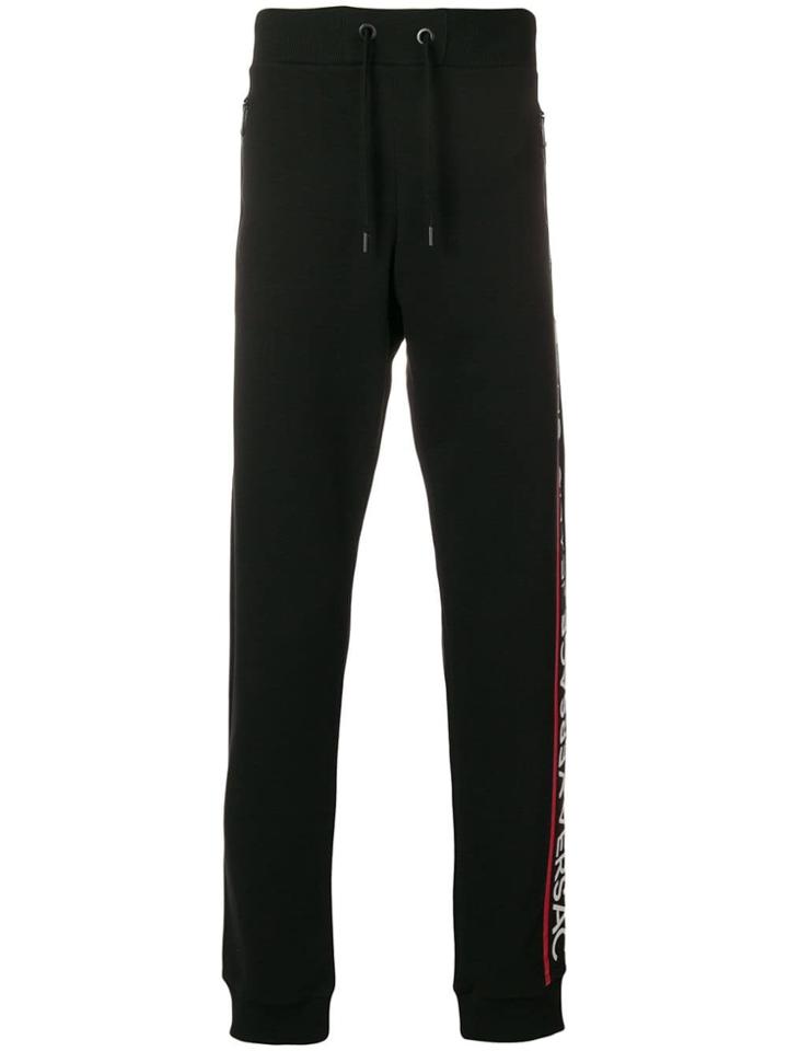 Versace Jeans Side Panel Track Pants - Black