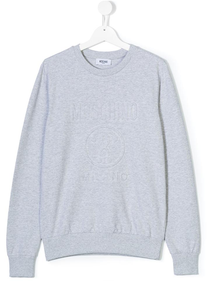 Moschino Kids Logo Sweatshirt - Grey