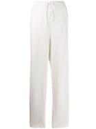 Koché Flared Trousers With Side Opening - White