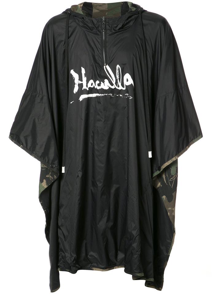 Haculla Patchwork Cape, Men's, Size: L/xl, Black, Cotton/nylon