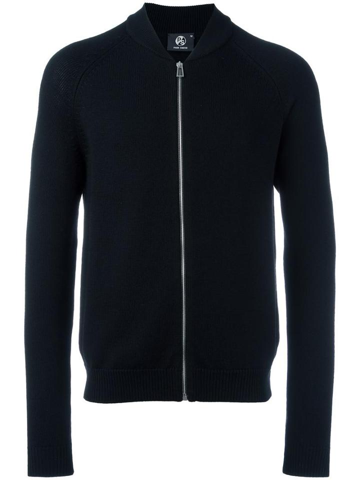 Ps By Paul Smith Classic Bomber Jacket, Men's, Size: Small, Black, Merino