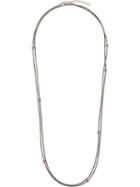 Brunello Cucinelli Double Strand Necklace - Grey