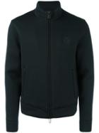 Emporio Armani Embroidered Logo Fleece Jacket, Men's, Size: Small, Black, Modal