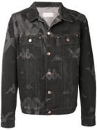 Kappa Sunney Logo Print Denim Jacket - Black