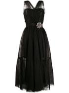 Pinko Sleeveless Tulle Dress - Black