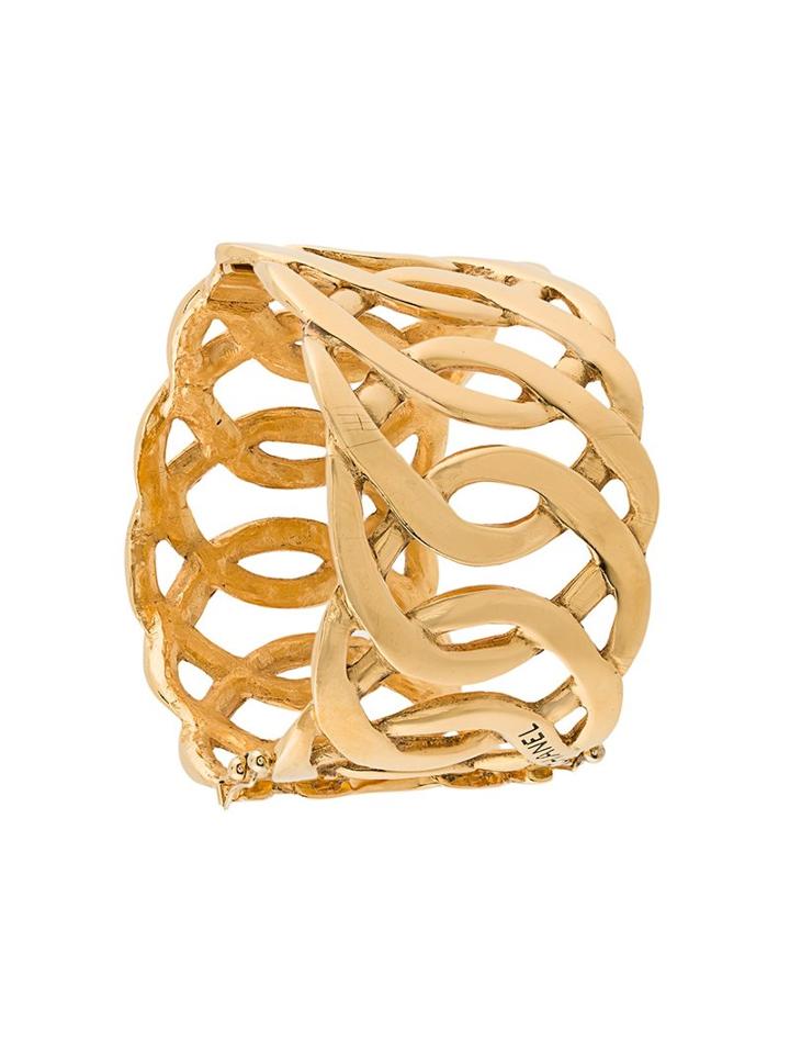 Chanel Vintage Chain Hinge Cuff