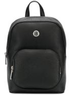 Tommy Hilfiger Logo Plaque Backpack - Black