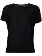Lemaire Crew Neck T-shirt, Women's, Size: Xs, Black, Cotton