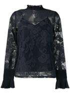 See By Chloé Lace Embroidered Blouse - Blue