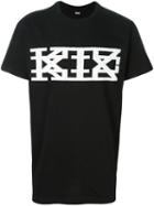 Ktz Logo Print T-shirt, Men's, Size: Medium, Black, Cotton