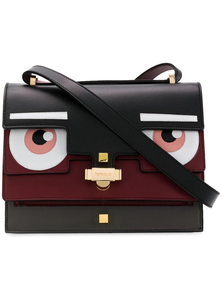 Giancarlo Petriglia Eye Foldover Shoulder Bag - Black